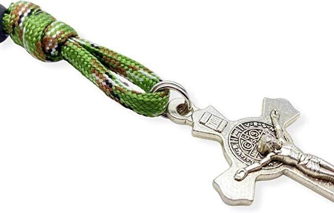 One Decade Paracord Rosary Beads Pocket/Bracelet Rosary Miraculous Medal & Cross - Nazareth Store