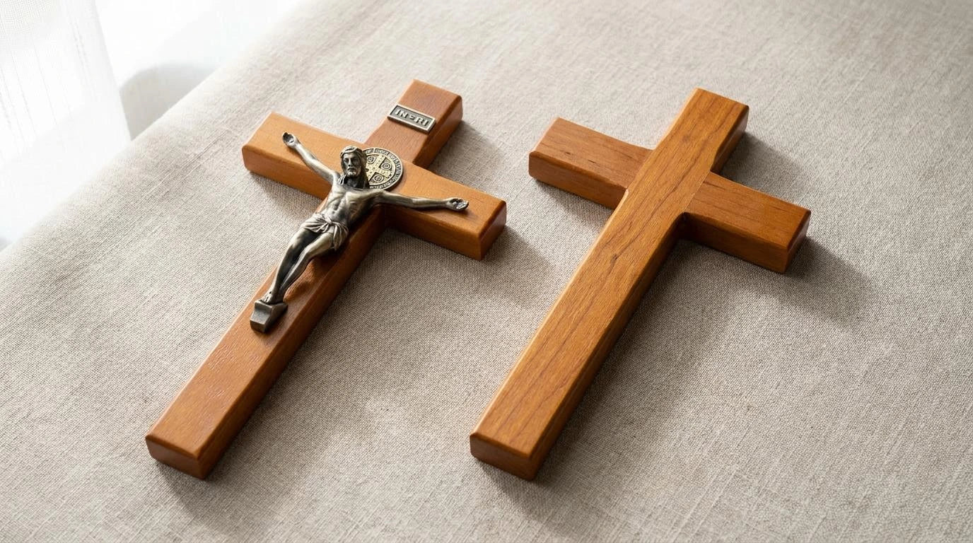 What Is the Difference Between a Cross and a Crucifix?