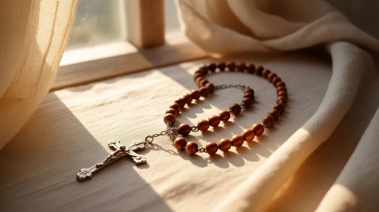 Wood rosary