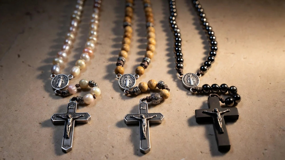 3 different rosaries