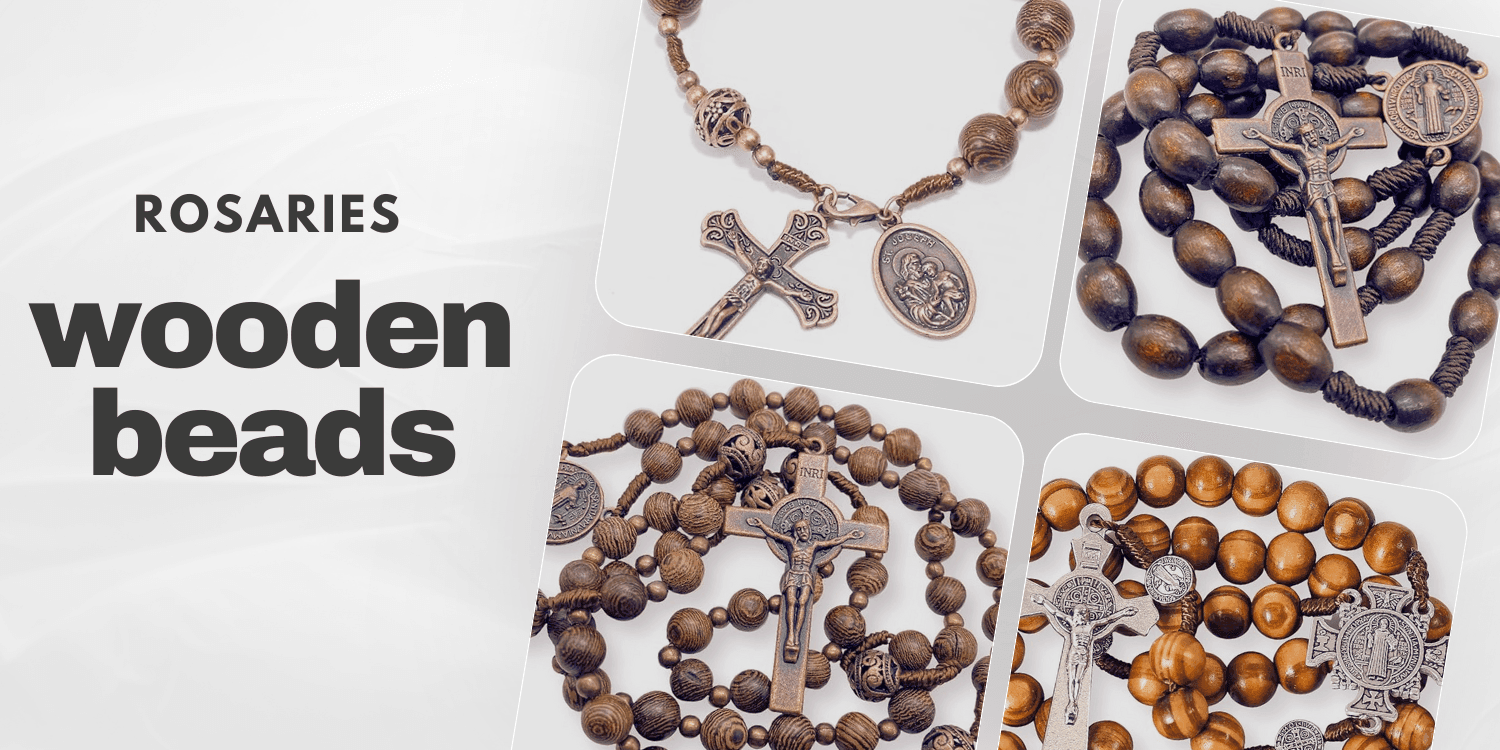Wood Beads Rosaries - Nazareth Store