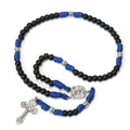 St. Michael Blue Paracord Rosary Beads Rugged Rosary Necklace Strong Corded Catholic Pardon Crucifix Nazareth Store