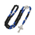 St. Michael Blue Paracord Rosary Beads Rugged Rosary Necklace Strong Corded Catholic Pardon Crucifix Nazareth Store