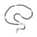 Blue Lapis Lazuli Beads Rosary Necklace Nazareth Store