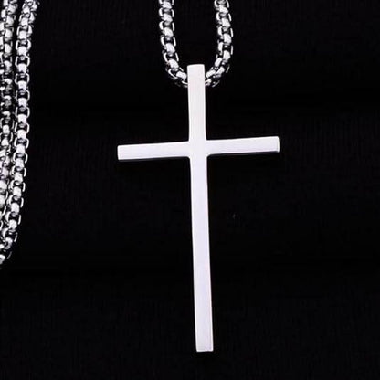 Silver Plated Classic Cross Pendant Jewelry for Men - Nazareth Store