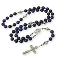 Blue Lapis Lazuli Beads Rosary Necklace Nazareth Store