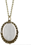 Antique Bronze Pocket Watch Pendant with Miraculous Madonna Christian Icon, Jesus Quartz Chain Necklace Nazareth Store