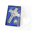 Ornament Art Jesus Antique Silver Plated Deatachable Standing Crucifix Desk Nazareth Store