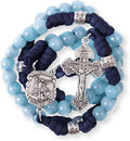 Aquamarine Paracord Rosary Set 