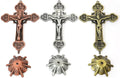 Copy of Ornament Art Jesus Antique Silver Plated Deatachable Standing Crucifix Desk Nazareth Store