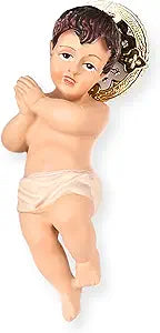 10" Baby Jesus Figure Doll with Crown Nativity Statue Resin Collectible (Copy) Nazareth Store