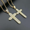 Copy of 18K Gold Plated Cross Necklace Religious Jewelry Cubic Zirconia Crucifix Nazareth Store