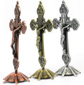 Copy of Ornament Art Jesus Antique Silver Plated Deatachable Standing Crucifix Desk Nazareth Store