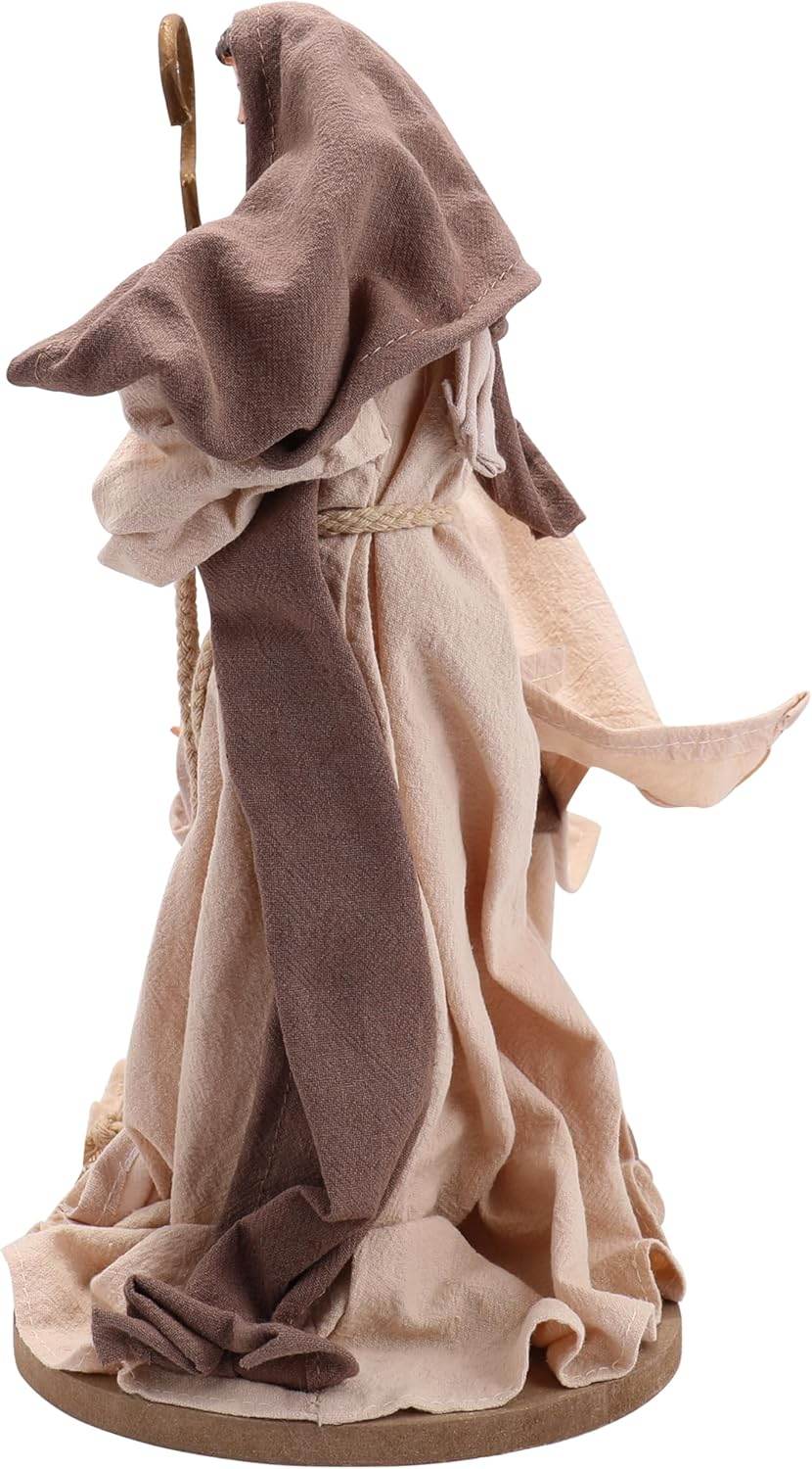 Handcrafted Christmas Nativity Set Traditional Holy Family Figurine Collection - 13.7 x 6.3 Inches - Nazareth Store