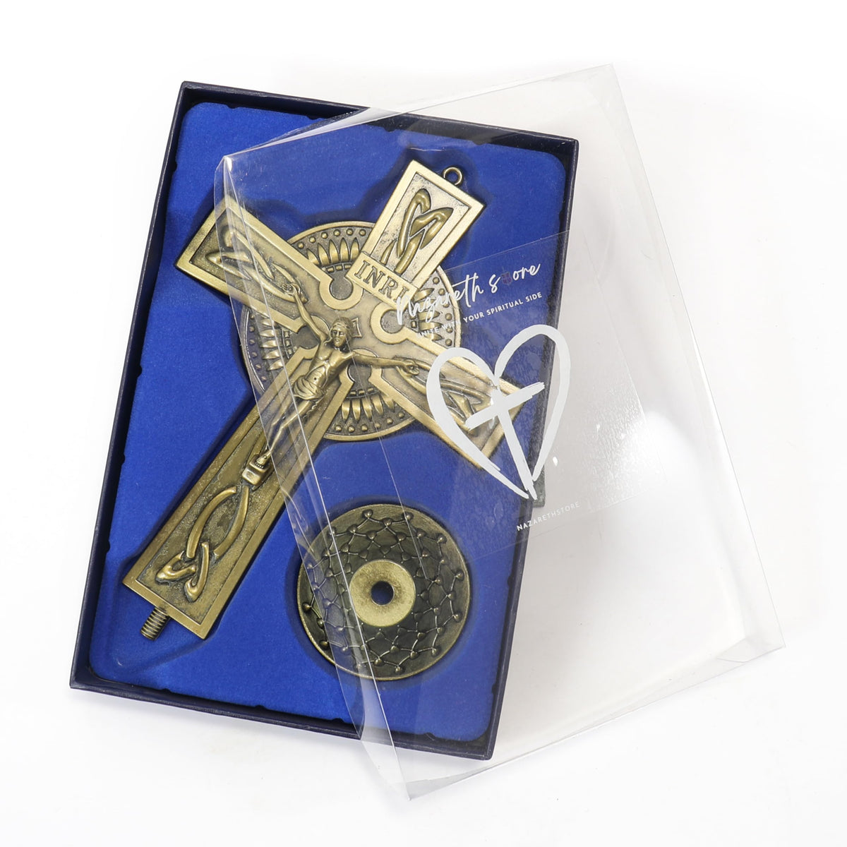 Antique Gold Plated Deatachable Standing Crucifix - Nazareth Store