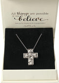 Sterling Silver Cross Necklace 18