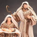 Handcrafted Resin Nativity Set Fabric Clothes Traditional Christmas 9.4