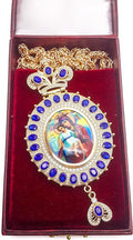 Copy of Pectoral Cross Necklace Red Zircon Crystals Priest Bishop Crucifix Nazareth Store