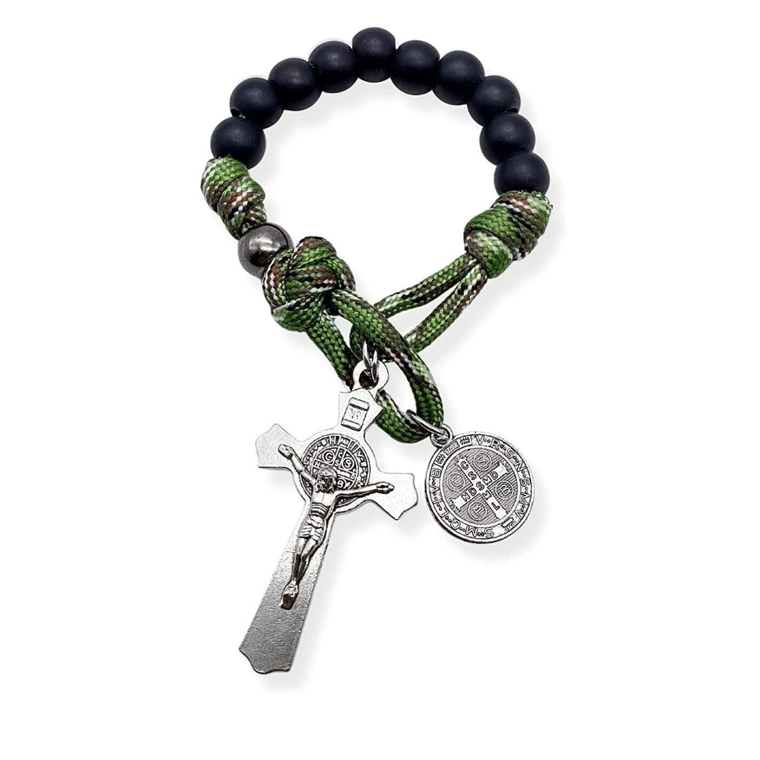 One Decade Paracord Rosary Beads Pocket/Bracelet Rosary Miraculous Medal & Cross Nazareth Store