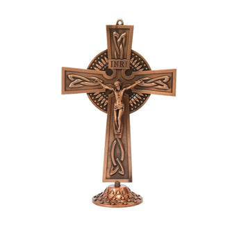 Antique Copper Plated Deatachable Standing Crucifix Nazareth Store