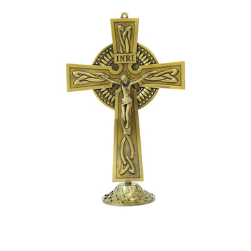 Antique Gold Plated Deatachable Standing Crucifix Nazareth Store