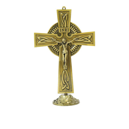 Antique Gold Plated Deatachable Standing Crucifix - Nazareth Store