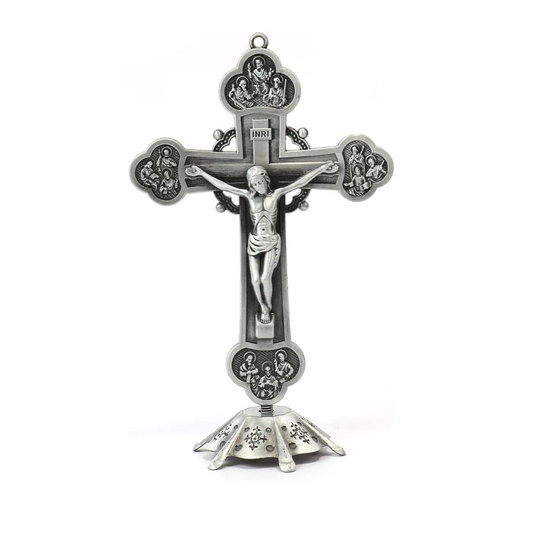 Antique Silver Plated Deatachable Standing Crucifix Nazareth Store