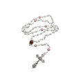 White Pearl Beads Rosary Purple Glory Beads Holy Mary Medal Nazareth Store