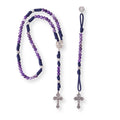 Gemstone Rosary Beads Paracord Set St. Michael Necklace & St. Benedict 22