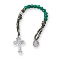 Gemstone Rosary Beads Paracord Set St. Michael Necklace & St. Benedict 22