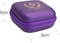 Purple Rosary Case Hard Shell Travel Pouch with Zipper and Clip Nazareth Store