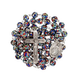This Rosary features 8mm multicolor crystallized beads with 10mm mystery beads and extends to a total length of 22 inches, beautifully crafted for both reflection and adornment. It is highlighted by a 2-inch Crucifix and a Miraculous medal, enhancing its spiritual essence.
Nazareth Store
