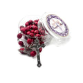 Rose Petal Rosary Beads Red Rare Carved Beads & Silver Plated cross - Nazareth Store