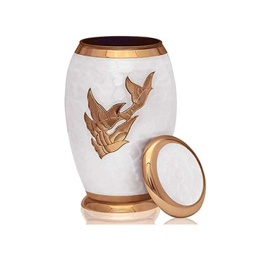 Wings of Love Birds Adult Cremation Urn -  Velvet Box Nazareth Store