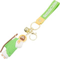 Yellow San Judas Tadeo Silicone Keychain Catholic Religious Key Ring Nazareth Store