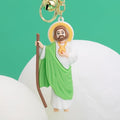 San Judas Tadeo Silicone Keychain Catholic Religious Key Ring for Bags, Cars & Accessories Nazareth Store