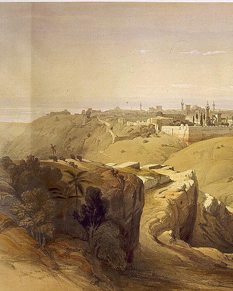 Jerusalem seen from the Mount of Olives, by David Roberts