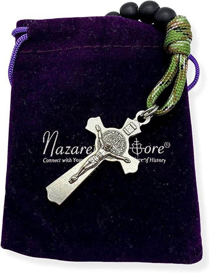 One Decade Paracord Rosary Beads Pocket/Bracelet Rosary Miraculous Medal & Cross - Nazareth Store
