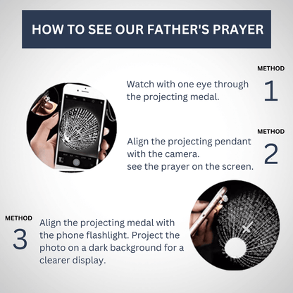 St. Michael Hematite Rosary Stone Beads with Lord’s Prayer Saint Medal & Crucifix - Nazareth Store