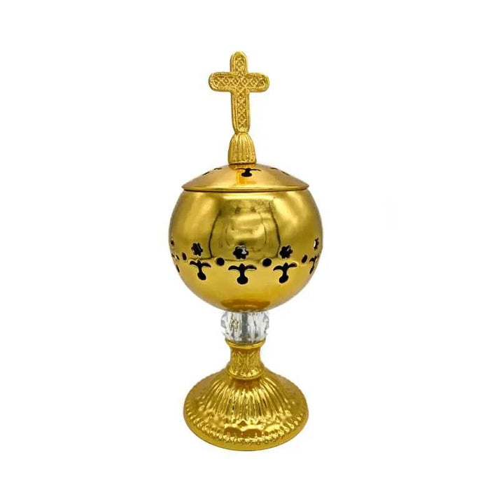 Gold Charcoal Incense Burner Christian incense burner Nazareth Store