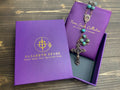 Jasper Rosary Beads Natural Stone Chaplet Necklace Holy Soil Medal & Cross 22