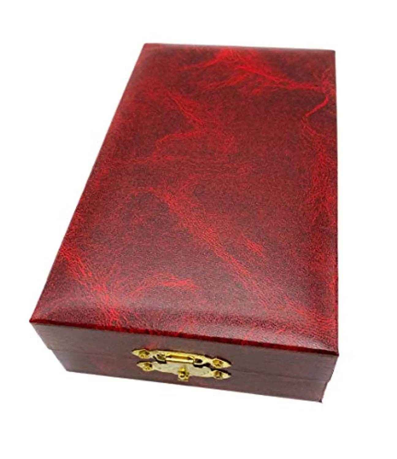 Pectoral Cross Necklace Black Enamel Crystallized Red Stones Christian Priest Bishop - Nazareth Store