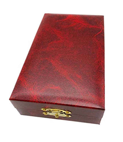 Pectoral Cross Necklace Black Enamel Crystallized Red Stones Christian Priest Bishop - Nazareth Store