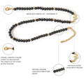Lava Rock Beads Gemstones Unisex Necklace Choker with Cross Faith Necklace 15