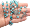 Marble Rosary Beads Catholic Rosary - Nazareth Store